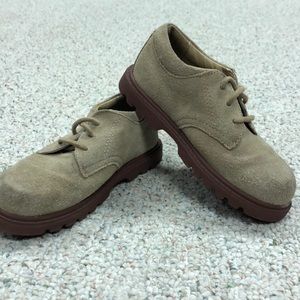 Boys tan suede stride Rite dress shoes sz 10W